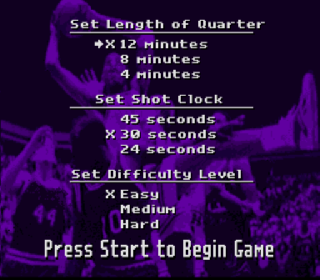 Screenshot Thumbnail / Media File 1 for Super Dunk Shot (Japan)