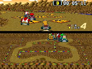 Screenshot Thumbnail / Media File 1 for Super Mario Kart (Europe) (Rev 0A)