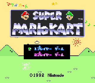 Screenshot Thumbnail / Media File 1 for Super Mario Kart (Japan) (Rev 0A)