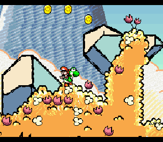 Screenshot Thumbnail / Media File 1 for Super Mario World 2 - Yoshi's Island (USA)