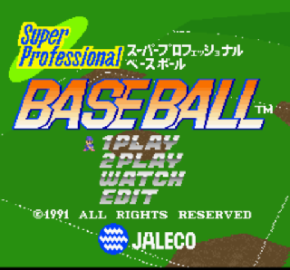 Screenshot Thumbnail / Media File 1 for Super Professional Baseball (Japan)