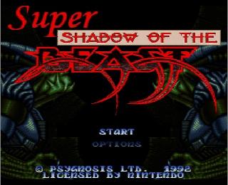 Screenshot Thumbnail / Media File 1 for Super Shadow of the Beast (USA) (Proto)