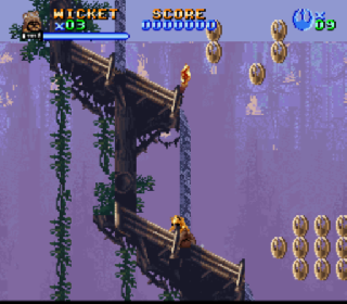 Screenshot Thumbnail / Media File 1 for Super Star Wars - Jedi no Fukushuu (Japan)