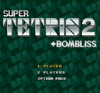 Screenshot Thumbnail / Media File 1 for Super Tetris 2 + Bombliss (Japan)