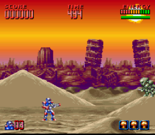 Screenshot Thumbnail / Media File 1 for Super Turrican 2 (USA) (Beta2)