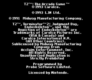 Screenshot Thumbnail / Media File 1 for T2 - The Arcade Game (USA)
