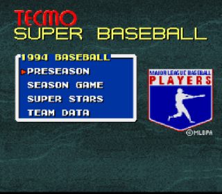 Screenshot Thumbnail / Media File 1 for Tecmo Super Baseball (USA) (Beta)