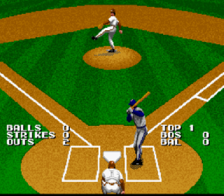 Screenshot Thumbnail / Media File 1 for Tecmo Super Baseball (USA) (Beta)