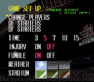 Screenshot Thumbnail / Media File 1 for Tecmo Super Bowl III - Final Edition (Japan)