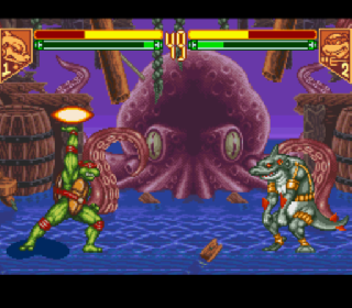 Screenshot Thumbnail / Media File 1 for Teenage Mutant Ninja Turtles - Tournament Fighters (Australia)