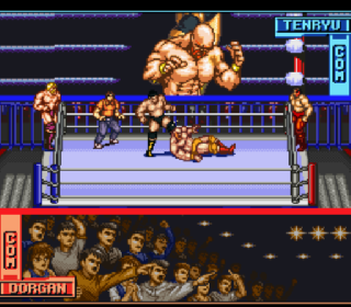 Screenshot Thumbnail / Media File 1 for Tenryuu Genichiro no Pro Wrestling Revolution (Japan)