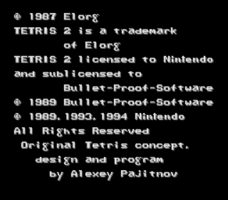Screenshot Thumbnail / Media File 1 for Tetris 2 (Europe)