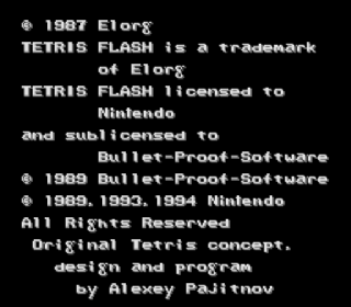 Screenshot Thumbnail / Media File 1 for Tetris Flash (Japan)
