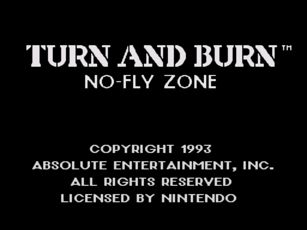 turn and burn no fly zone - super nintendo snes - raro - Retro Games
