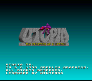 Screenshot Thumbnail / Media File 1 for Utopia - The Creation of a Nation (USA) (Beta)