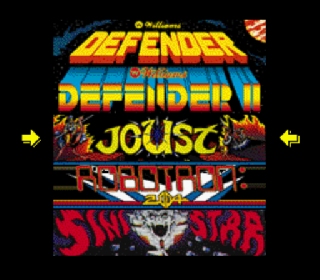 Screenshot Thumbnail / Media File 1 for Williams Arcade's Greatest Hits (Europe)