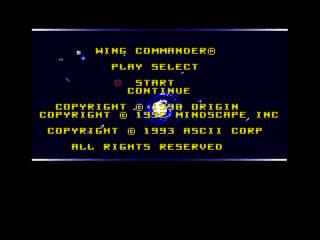 Screenshot Thumbnail / Media File 1 for Wing Commander (Japan)