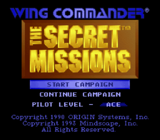 Screenshot Thumbnail / Media File 1 for Wing Commander - The Secret Missions (Europe)