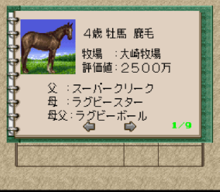 Screenshot Thumbnail / Media File 1 for Winning Post 2 - Program '96 (Japan)
