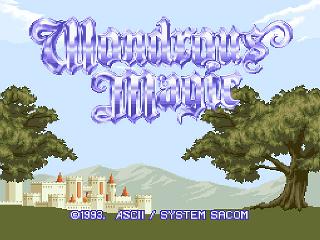 Screenshot Thumbnail / Media File 1 for Wondrous Magic (Japan)