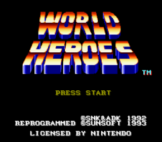 Screenshot Thumbnail / Media File 1 for World Heroes (Europe)