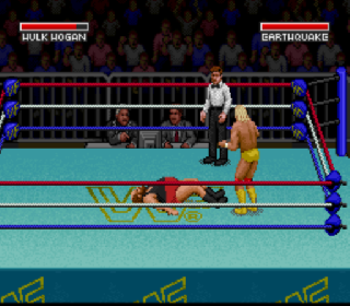 Screenshot Thumbnail / Media File 1 for WWF Super WrestleMania (Europe)