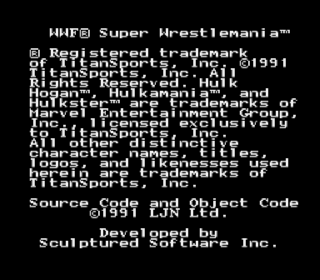 Screenshot Thumbnail / Media File 1 for WWF Super WrestleMania (Japan)