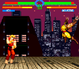 Screenshot Thumbnail / Media File 1 for X-Men vs. Street Fighter (World) (Unl)