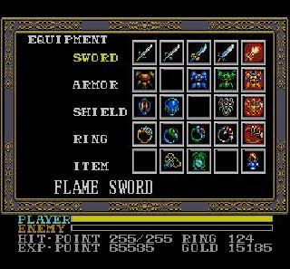 Screenshot Thumbnail / Media File 1 for Ys III - Wanderers from Ys (USA)