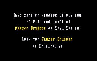 Screenshot Thumbnail / Media File 1 for Panzer Dragoon Playable Preview (U)