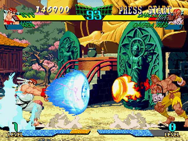 Marvel Super Heroes vs. Street Fighter - HD PS1 Gameplay - DuckStation