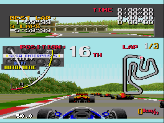 Screenshot Thumbnail / Media File 1 for Ayrton Senna's Super Monaco GP II (Japan, Europe) (En,Ja)