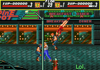 knuckles in streets of rage 2 rom