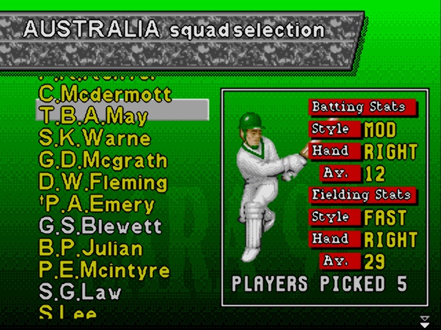 brian lara cricket sega game famous