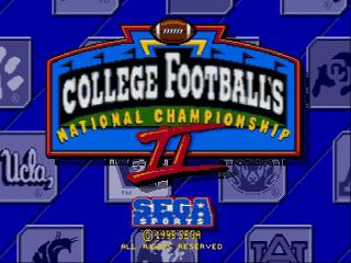 Screenshot Thumbnail / Media File 1 for College Football's National Championship II (USA)