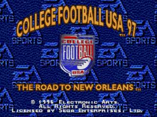 Screenshot Thumbnail / Media File 1 for College Football USA 97 (USA)