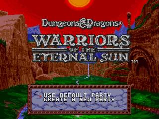 Screenshot Thumbnail / Media File 1 for Dungeons & Dragons - Warriors of the Eternal Sun (USA, Europe)