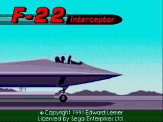 Screenshot Thumbnail / Media File 1 for F-22 Interceptor (USA, Europe) (September 1991)