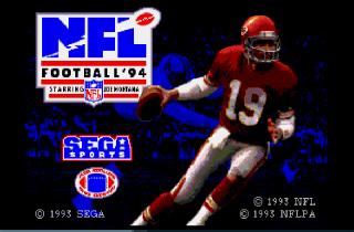 Screenshot Thumbnail / Media File 1 for NFL Football '94 Starring Joe Montana (USA)