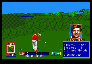 Screenshot Thumbnail / Media File 1 for PGA Tour Golf II (USA, Europe)