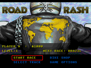 Screenshot Thumbnail / Media File 1 for Road Rash 3 (USA, Europe)