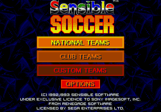 Screenshot Thumbnail / Media File 1 for Sensible Soccer (Europe) (En,Fr,De,It)