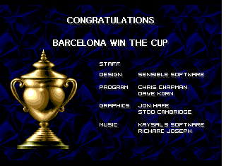 Screenshot Thumbnail / Media File 1 for Sensible Soccer (Europe) (En,Fr,De,It)