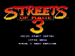 streets of rage 3 genesis rom