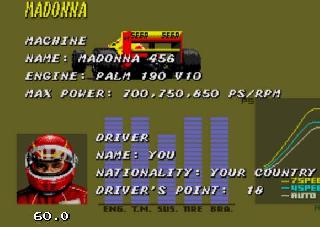 Screenshot Thumbnail / Media File 1 for Super Monaco GP (USA) (En,Ja) (v1.3)