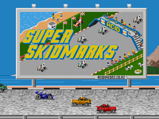 Сд играть. Super Skidmarks Sega. Микромашинки игра сега. Sega super game. Игра на Денди микромашинки.