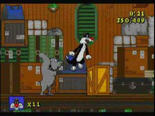 Screenshot Thumbnail / Media File 1 for Sylvester & Tweety in Cagey Capers (Europe)