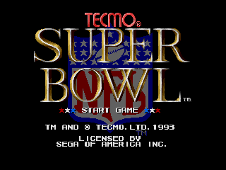 Screenshot Thumbnail / Media File 1 for Tecmo Super Bowl (USA) (October 1993)
