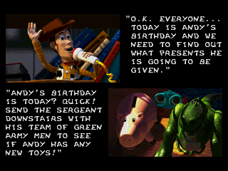 Screenshot Thumbnail / Media File 1 for Toy Story (Europe)