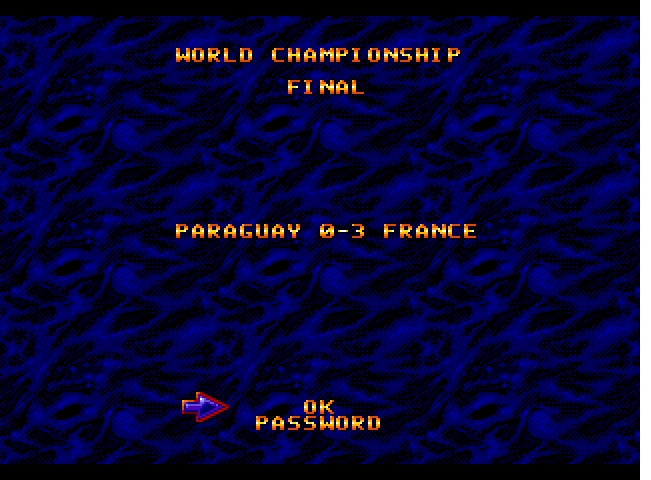 World Championship Soccer II [USA] (Beta) - Sega Genesis/MegaDrive